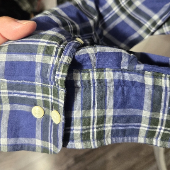 Peter Millar Plaid Button Up 100% Cotton Shirt Sz Xl - Picture 5 of 6